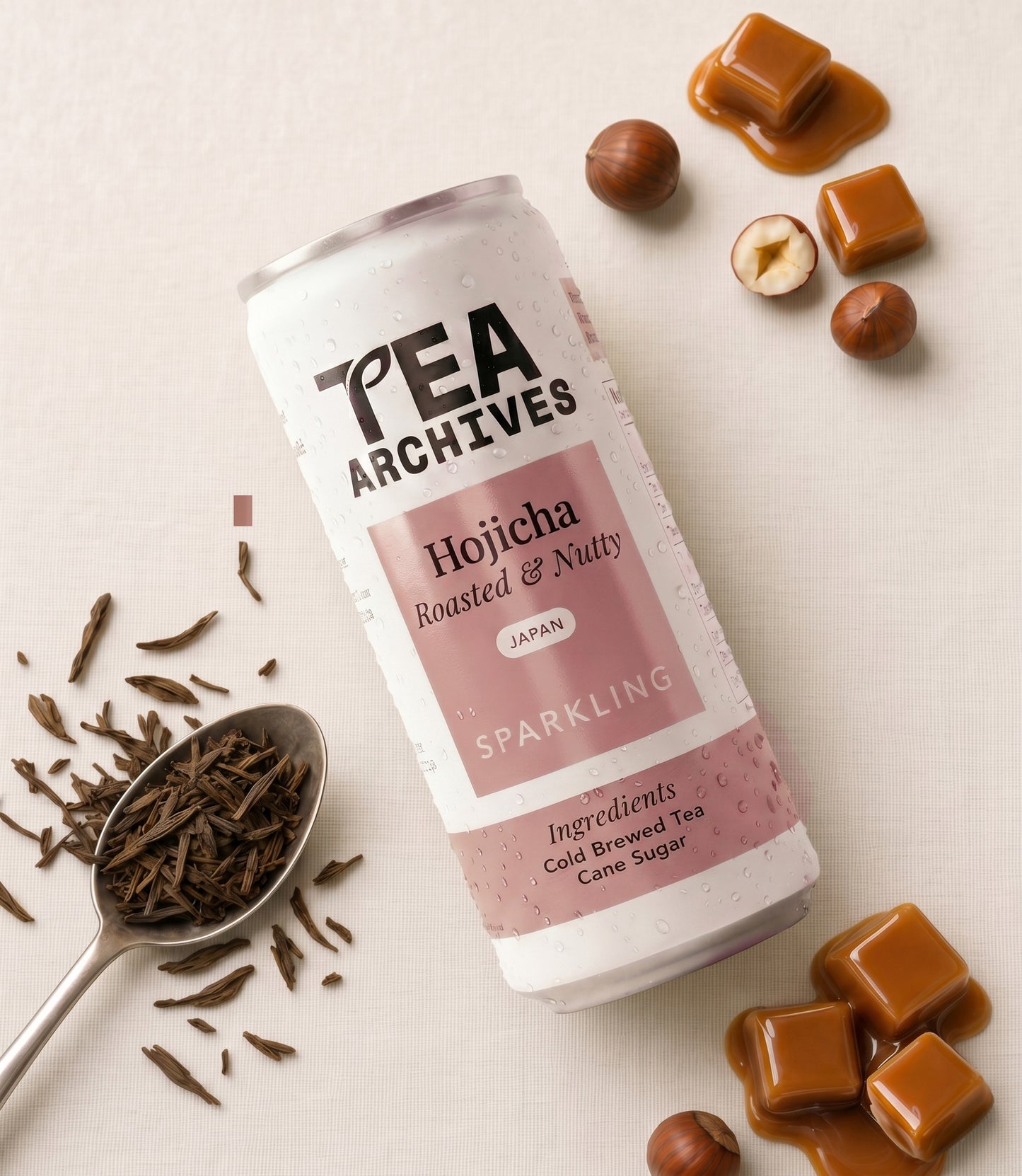 Tea Archives Sparkling Hojicha (12 x 250 ml cans)